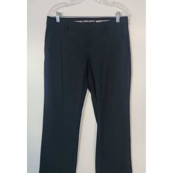 Under Armour ColdGear Golf Pants Black Straight Leg Stretch Heavyweight Womens 8 - Picture 3 of 16